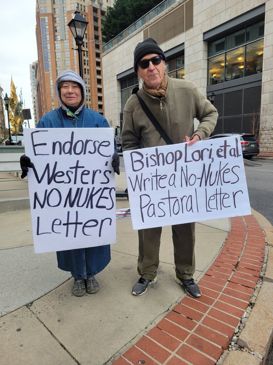 Heidi Schlumpf (@heidischlumpf) on Twitter photo Peace protesters Janice Sevre-Duszynska and Max Obuszewski called it a "miracle" that <a href="/ABJohnCWester/">AB John C. Wester</a> walked by and greeted them as they were calling on the US bishops to do an anti-nuke pastoral. #USCCB22 Peace protesters Janice Sevre-Duszynska and Max Obuszewski called it a "miracle" that <a href="/ABJohnCWester/">AB John C. Wester</a> walked by and greeted them as they were calling on the US bishops to do an anti-nuke pastoral. #USCCB22
