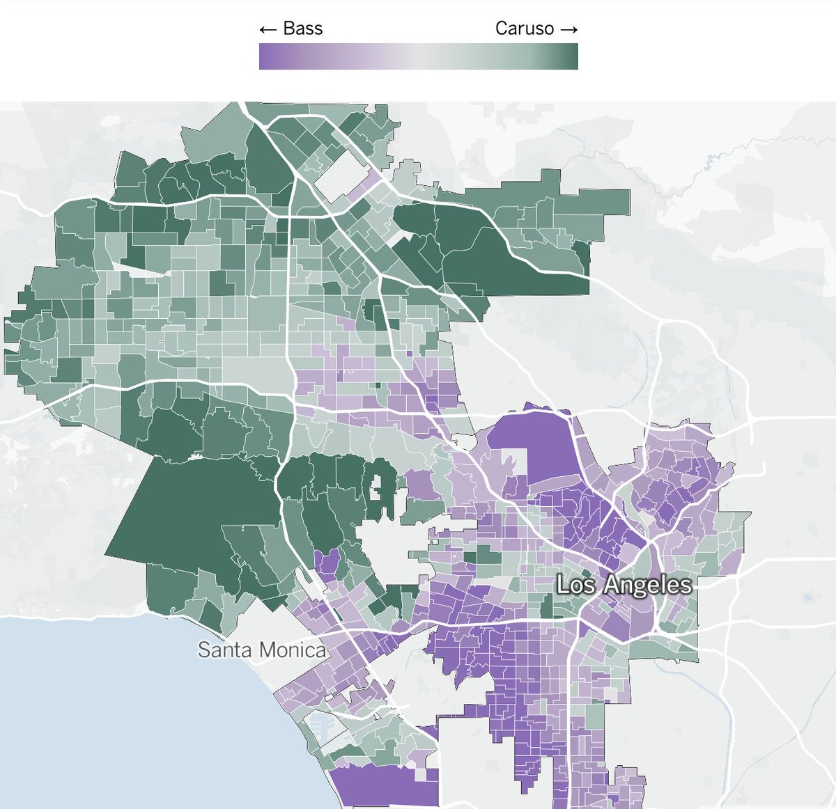 Did Karen Bass or Rick Caruso win your neighborhood? 

Find out how your neighborhood voted for Los Angeles mayor: 
latimes.com/projects/2022-…