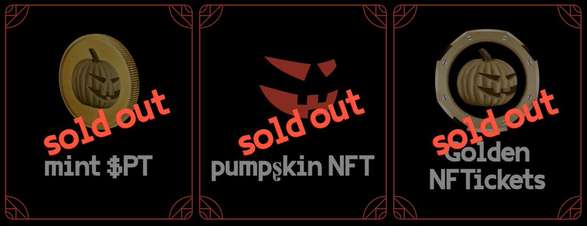 <a href="/pumpskin_xyz/">𝐩𝐮𝐦𝐩ʂ𝐤𝐢𝐧 | MINTED OUT!</a> is about to 🚀

Have you started your Patch yet? 👀

joepegs.com/collections/pu…

NFA, DYOR