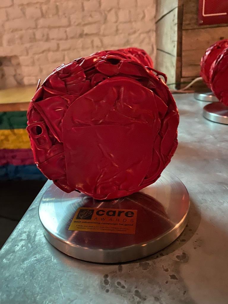 👏Congrats to our famed climate activist 🦖 <a href="/frankiethedino/">Frankie The Dino</a> for winning @ActResponsible CARE Award in Brussels!
 
We can’t ignore #ClimateChange any longer. Let's take #ClimateAction before it’s too late!
 
#DontChooseExtinction #careawards22.