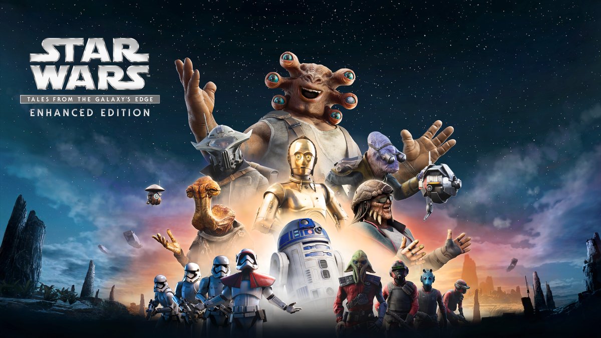 PSUdotcom's tweet photo. Star Wars: Tales From The Galaxy’s Edge – Enhanced Edition Will Launch Alongside PlayStation VR2 https://t.co/vCOngpBqKD #StarWars #StarWarsTalesFromTheGalaxysEdge #ILMxLAB #Lucasfilm #PSVR2 #PlayStation #PlayStationVR2 #PS5 #Sony #News https://t.co/Md8SSTo7TH