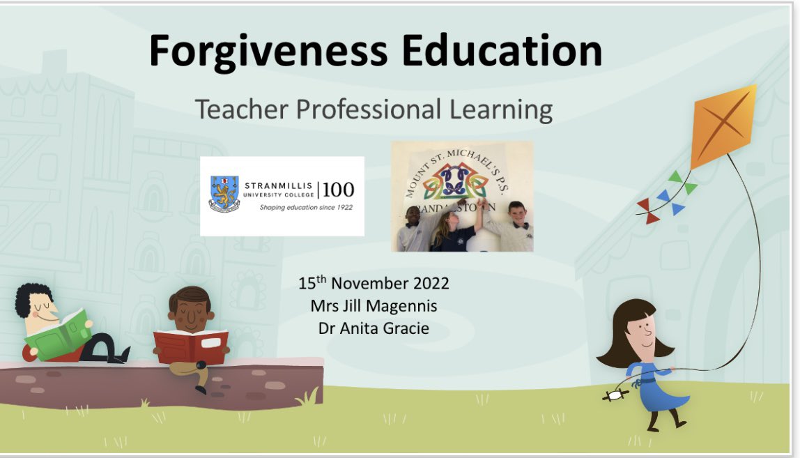 Jill_Magennis's tweet photo. Thank you to the teaching staff at @MountStMichaels for your energy today @AnitaGracie &amp; I really enjoyed our visit to further explore Forgiveness Education with you. We wish you well as you roll out the programme to all of the classes in the new year @stranbelfast @LaveryPhilip https://t.co/GfYHAhuWOF