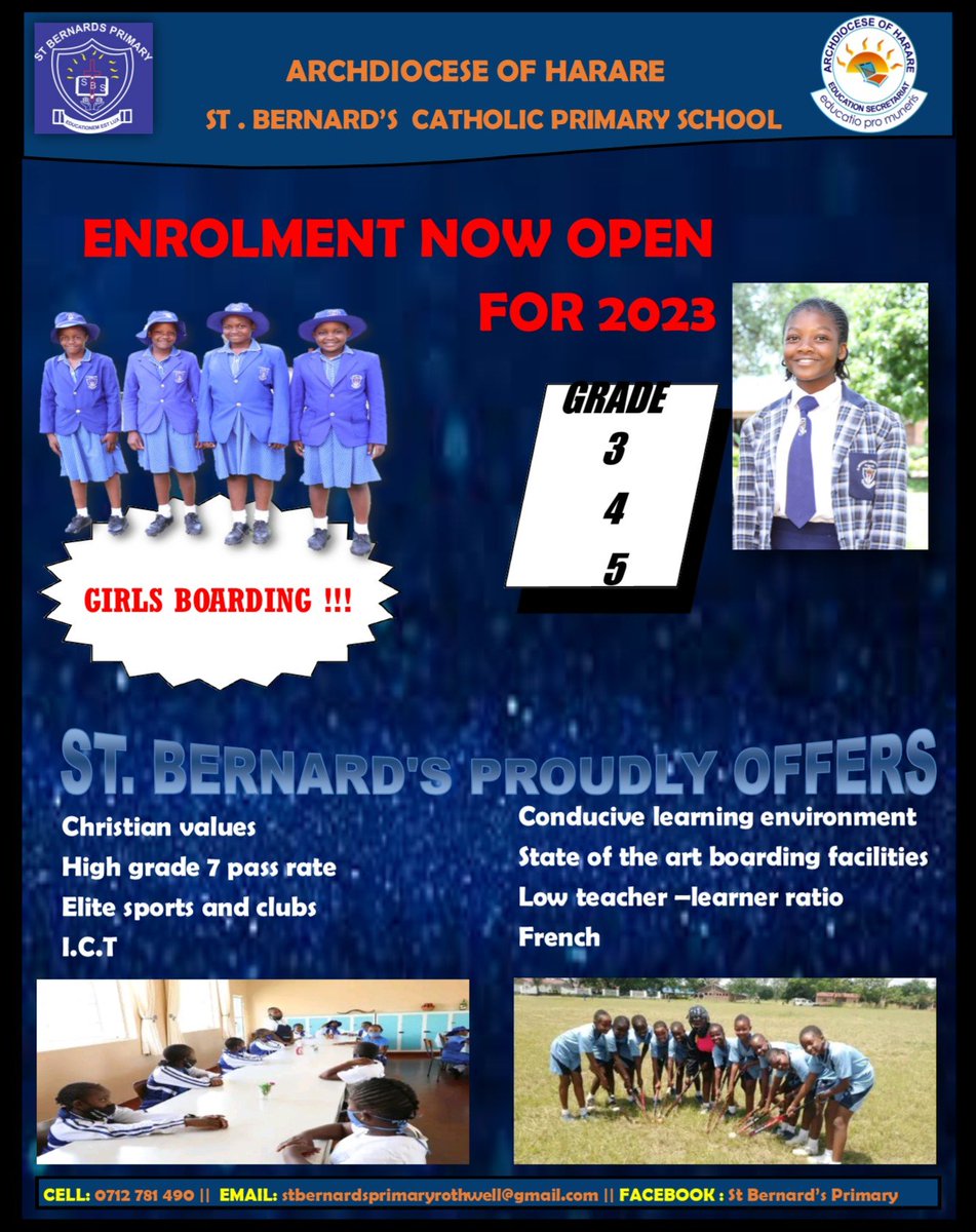 St Bernard's Catholic Primary school is a girls' boarding school. 

Interviews will be held on Saturday 19 November 2022. 

Interview form $50, non refundable.

Please bring along a passport sized photo,pen and paper for the interviews.

Places available are grades 3 to 6.