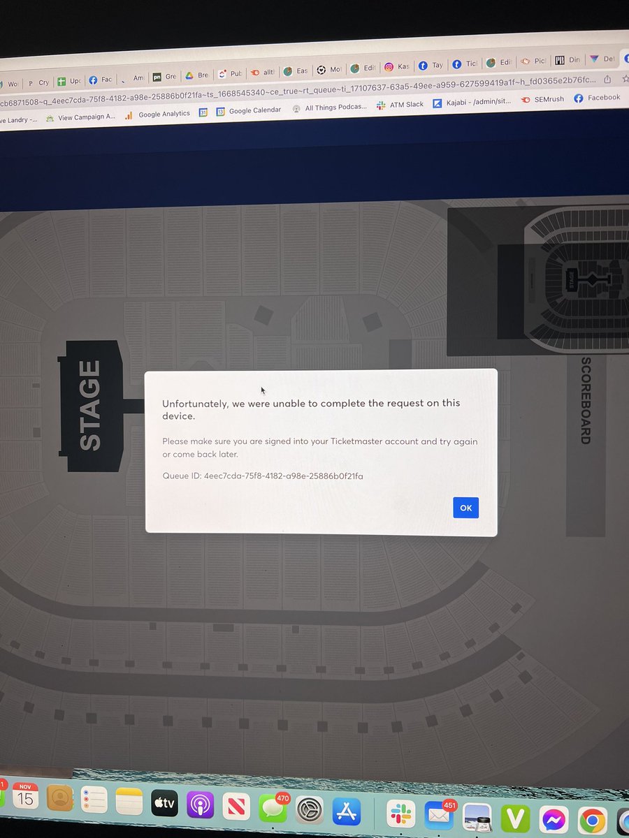 You stink <a href="/Ticketmaster/">Ticketmaster</a>  ALL DAY LONG and couldn’t check out