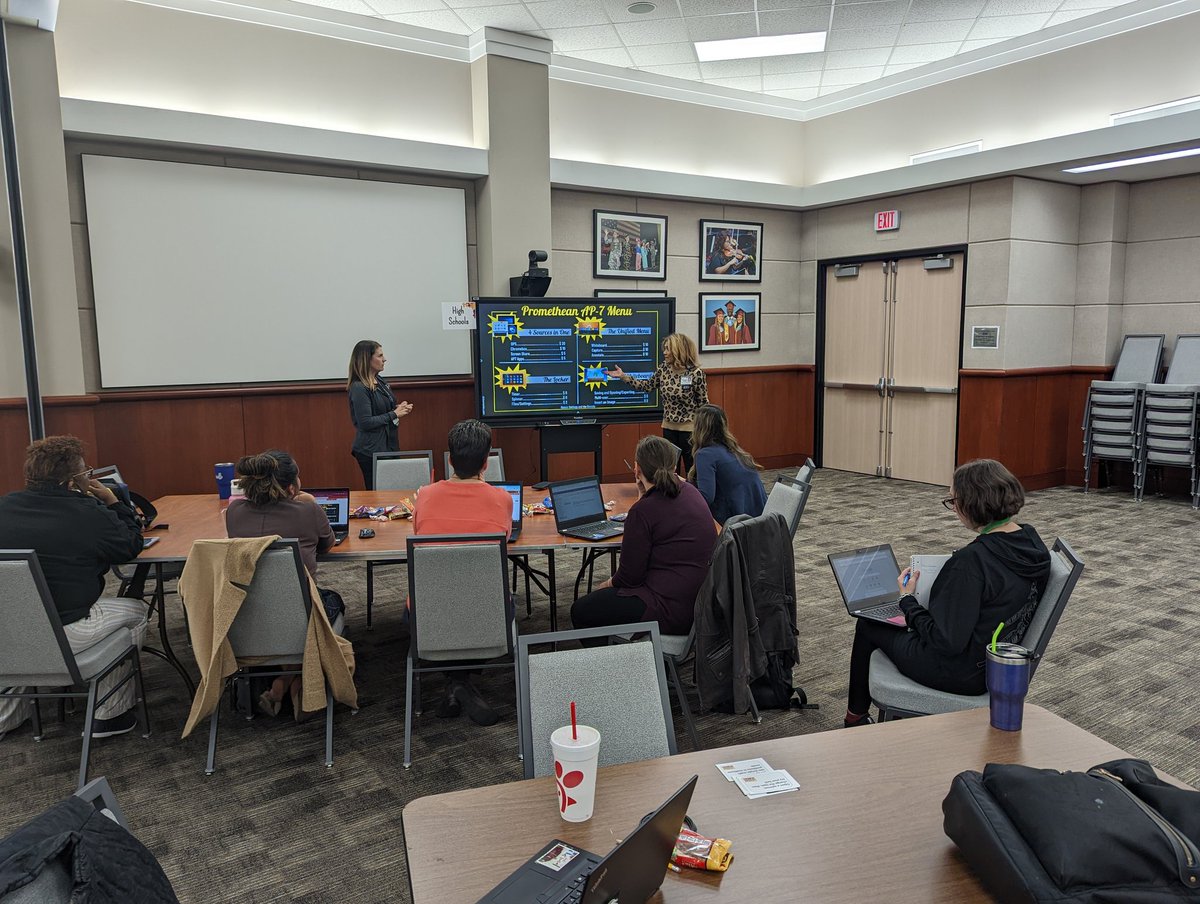 tsepulveda's tweet photo. First set of @CyFairISD Tech Liaisons are getting trained on the Promethean AP7 and AP9 panels.
Coming to a campus near you!!!!
@LearnPromethean @CyFairEdTech #CFISDedtech #CFISDTL #CFISDspirit #CFISDproud https://t.co/Nr2e4IWOEY