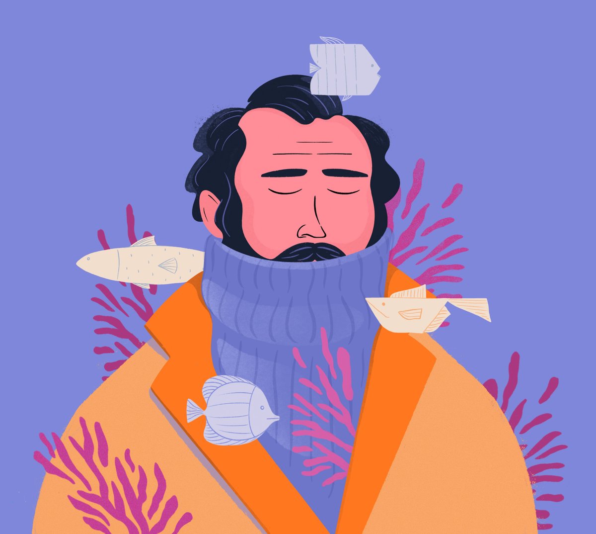 Behance's tweet image. From Josefina Preumayr's illustration series Back to Nature — see more art by Josefina &amp;gt; bit.ly/3DWm1Ke