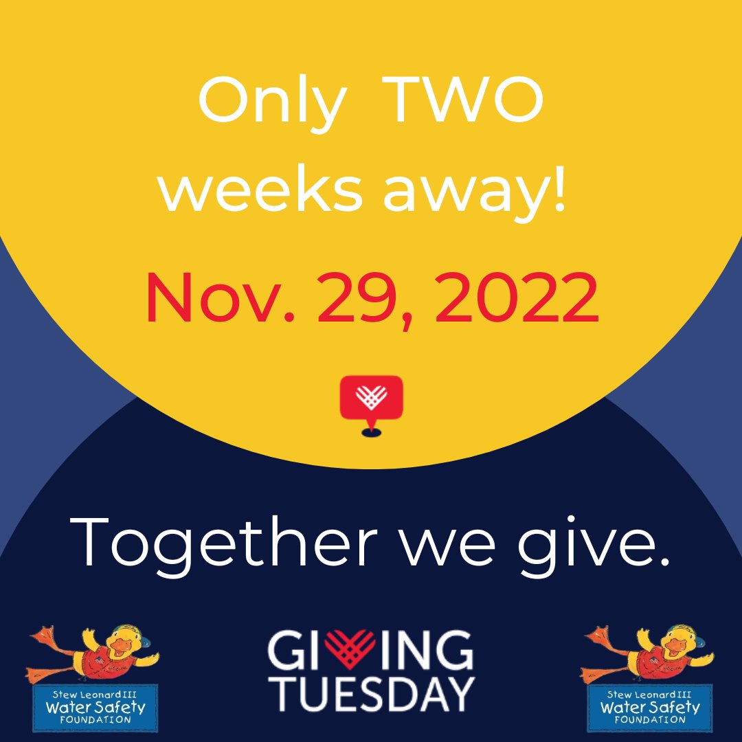 #GivingTuesday is just 2 weeks away! There are thousands of worthy causes to donate to and we hope you consider our foundation in your giving. Your donation will help provide free swim lessons for kids in need to help prevent accidental drownings. Thank you! #stewietheduck