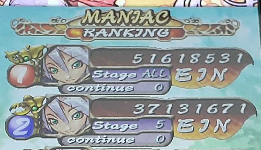 EinhanderSequel's tweet photo. First day with the Flip Grip and I finally managed to 1CC Mushihimesama Novice Maniac mode! 
Now time to dive into Novice Ultra https://t.co/N0Tt3qVwDq