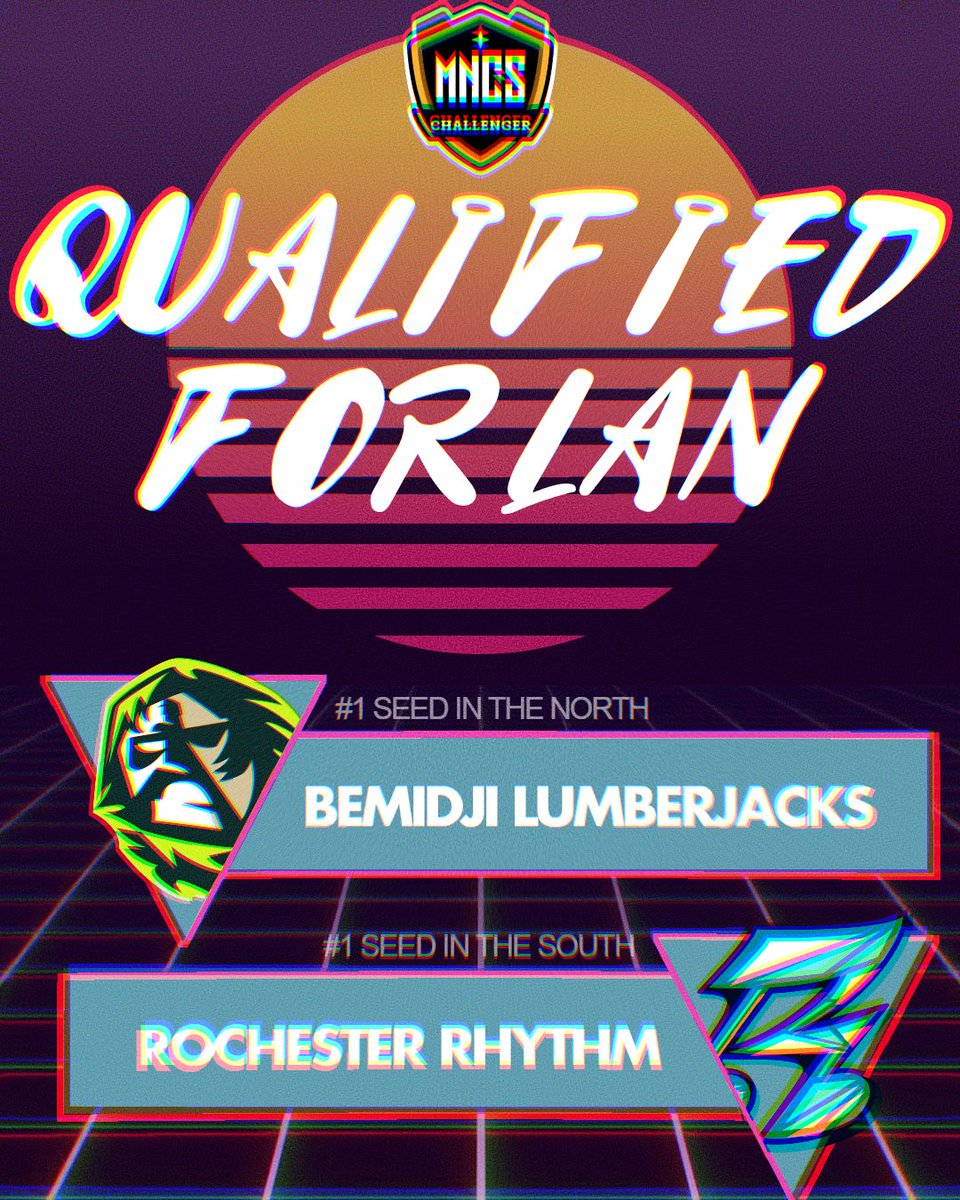 CONGRATULATIONS TO BEMIDJI AND ROCHESTER CHALLENGER TEAMS IN QUALIFYING FOR THE SEASON 6 LAN FINALE ON DECEMBER 10-11TH! #LANWAVE