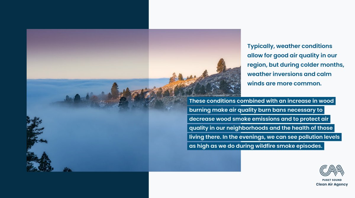PS Clean Air Agency on Twitter "A stage 1 burn ban continues for