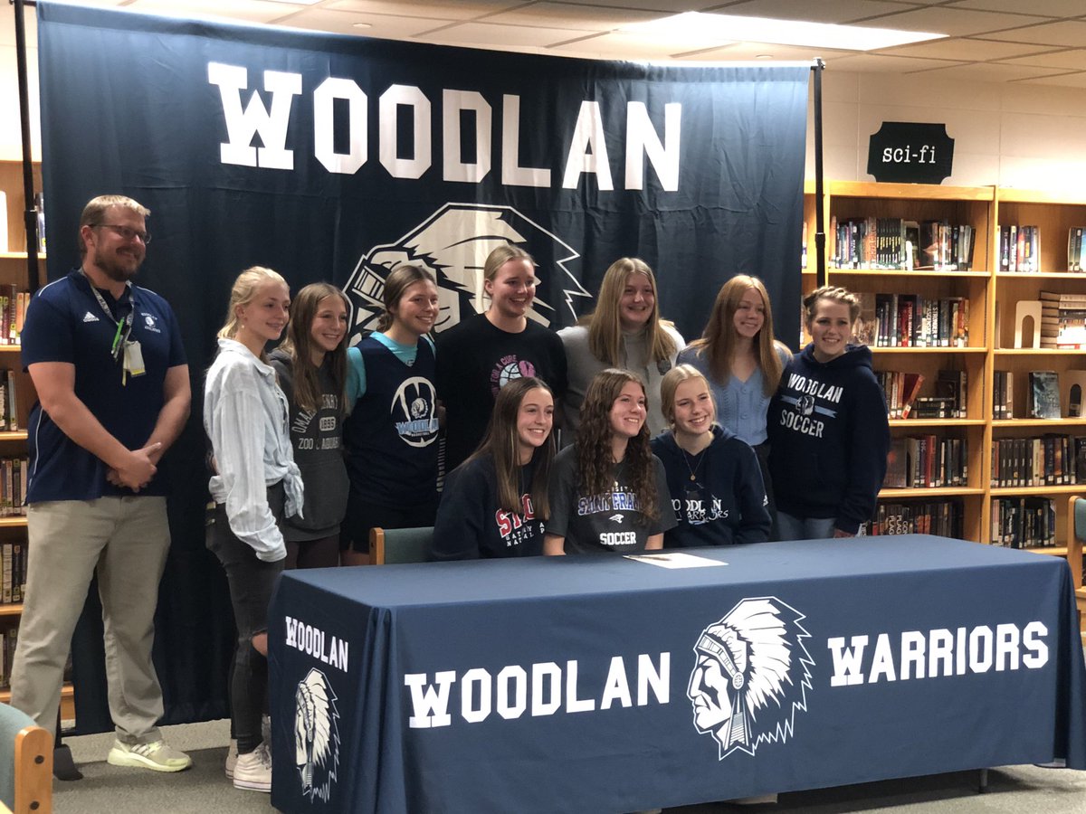 woodlansports's tweet photo. Congrats goes out to Zoe Eager as she signed today to continue her soccer career  at Saint Francis!  Zoe ended her high school efforts with over 300 saves! SFU is getting a good one! https://t.co/8sYXB2wZhe