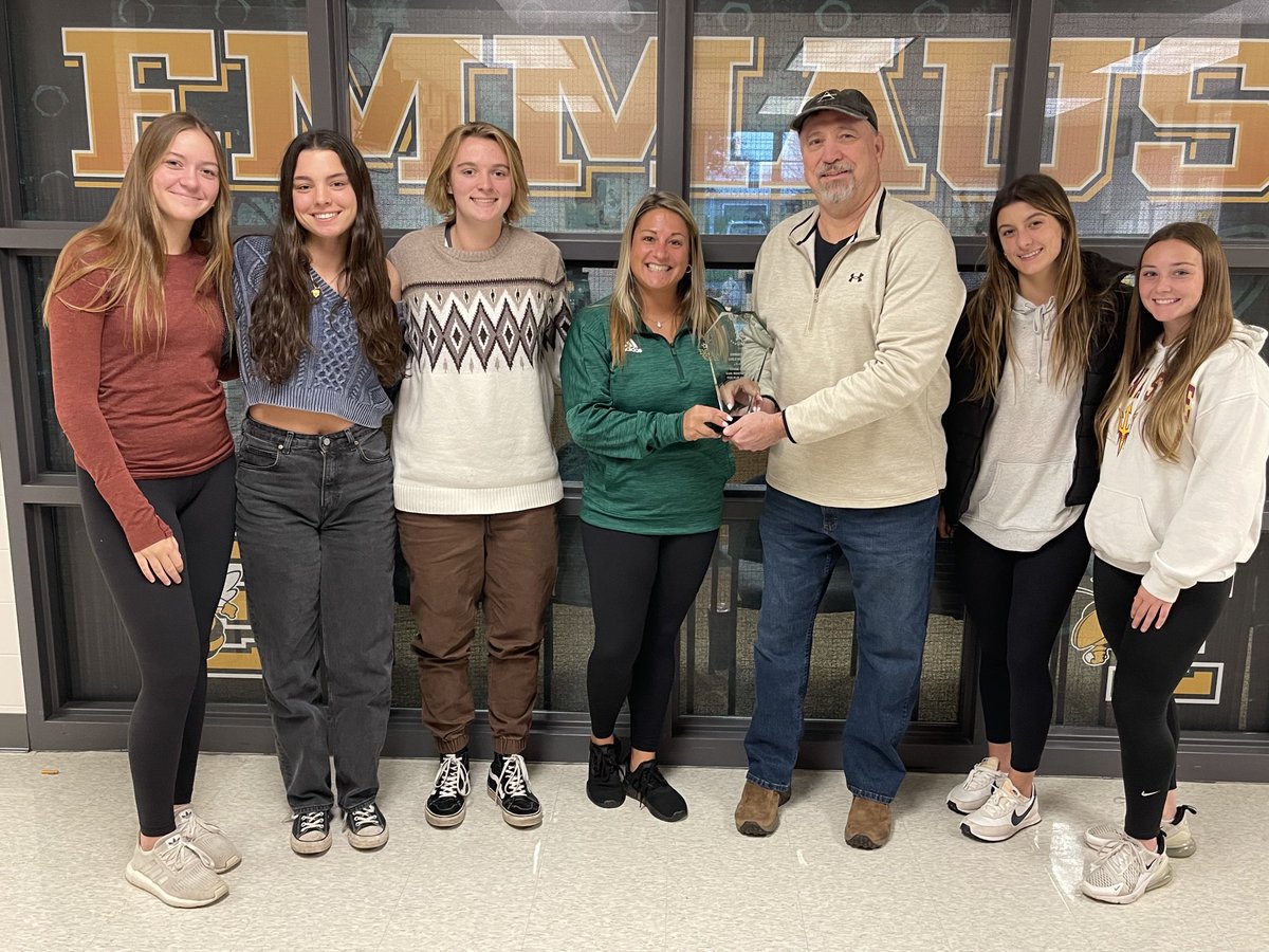 Follow -up picture! Congratulations ⁦<a href="/EmmausSoccer/">Emmaus Girls Soccer</a>⁩ &amp; Coach Oswald