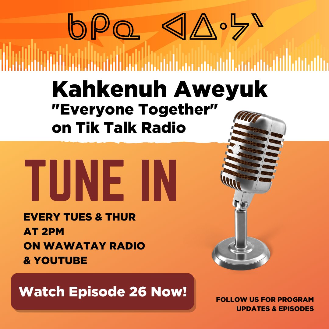 Check out episode 26 of Kahkenuh Aweyuk "Everyone Together" Radio!  Tikinagan held its Annual Chiefs Assembly on October 6, 2022 in Thunder Bay.

Listen here: youtube.com/watch?v=nssxKF…