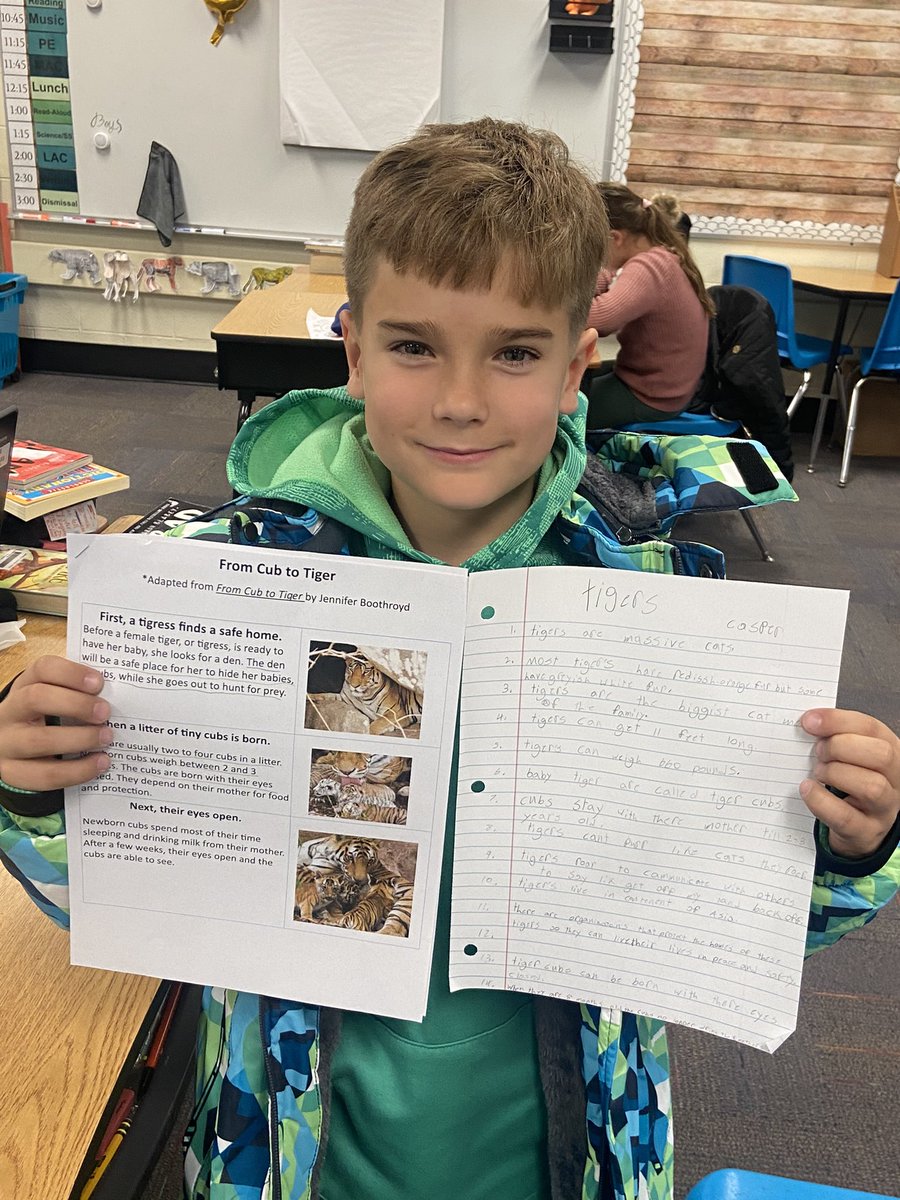CampiMrsBuckner's tweet photo. 3rd grade TAP Writing is off to an amazing start!  Before you can write about an animal’s life cycle, you must research!  Look at all those notes!  Can’t wait to get started on these papers! #54ELWriters #teamcampi https://t.co/Q09VXV7dqH
