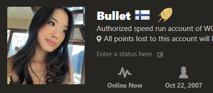 Nemo on Twitter: "I just wanted to flex that I own the account "Bullet