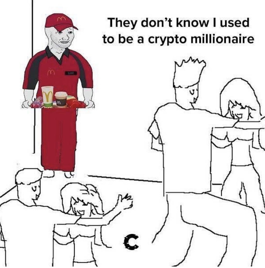 PrememeumOG's tweet photo. The Crypto World is so fast 😟

#mcdonald #PreMEMEum #Crypto #Memes #BTC https://t.co/wk2VHd1DPO