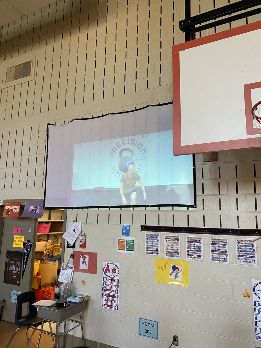 Thanks to Mike from @PrecisionKB for providing us with a great body weight workout for our fitness unit!