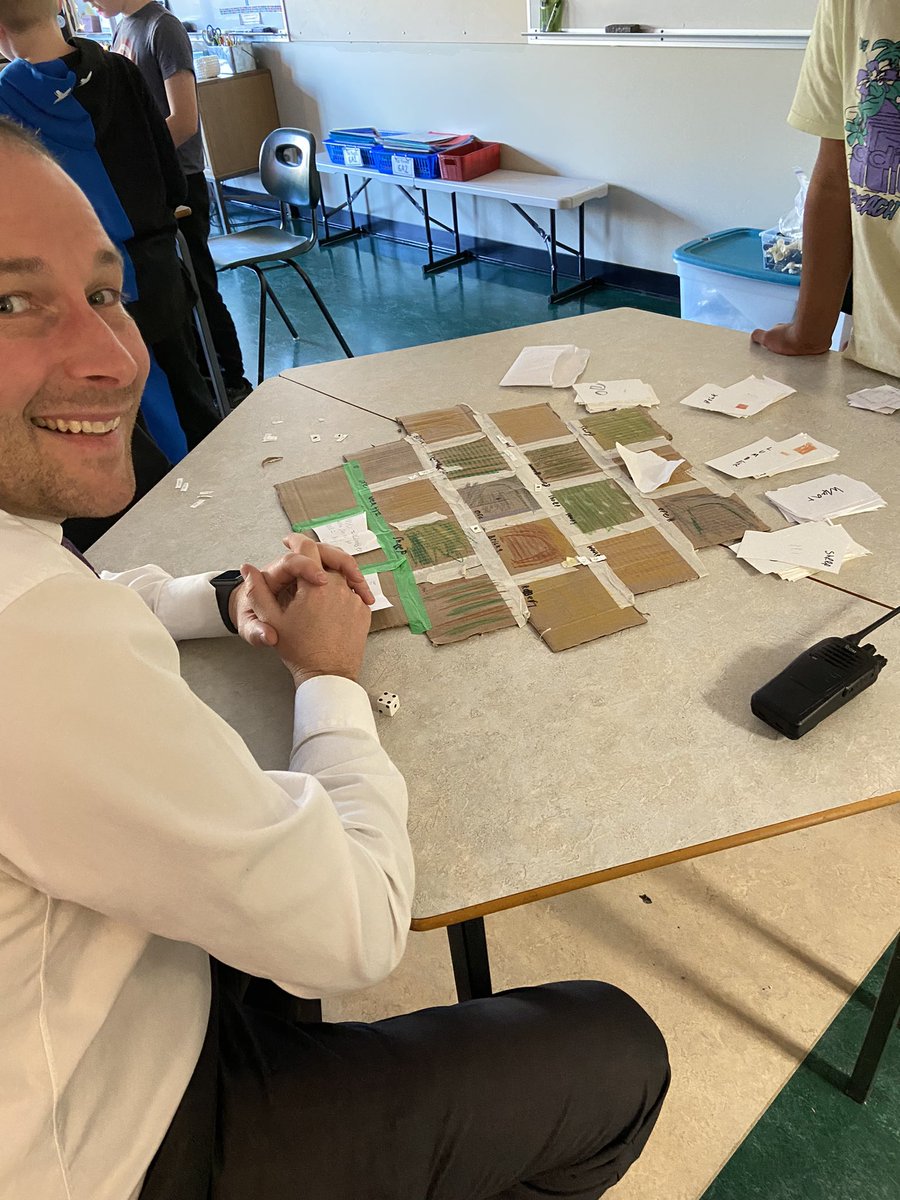CochraneEDU's tweet image. How nice it was to get into class and play some student invented “Early Humans” board games. #creativity #learningbycreating #abbyschools