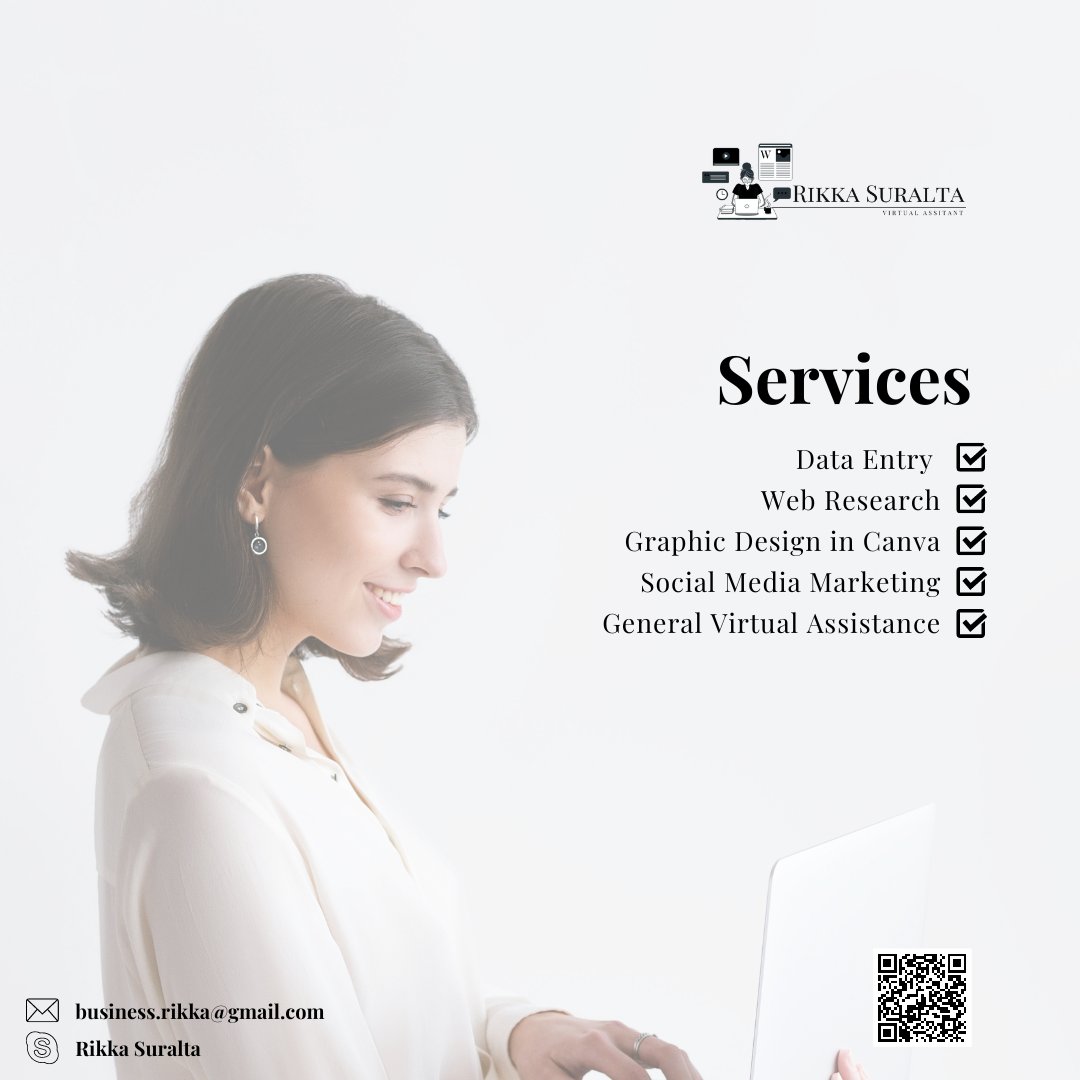 rikkasuralta's tweet photo. 𝐂𝐇𝐄𝐂𝐊 𝐎𝐔𝐓 𝐌𝐘 𝐕𝐀 𝐒𝐄𝐑𝐕𝐈𝐂𝐄𝐒

As a virtual assistant, I add value to my client's business by aiding with administrative, marketing, and technical tasks. 📋💻📞

Tag a friend who needs to see this.

#efficientVArikka #generalvirtualassistant https://t.co/TSkTtirofT