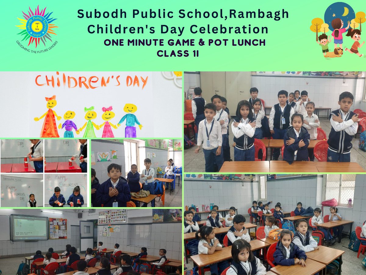 subodh_jaipur's tweet photo. Children's Day Celebration
Children are indeed blessings and childhood is the most fun filled phase of life. Children's Day is an occasion to celebrate the joy of being a child.
#childrensdaycelebration
#SpecialAssembly
#potlunch
#poemrecitation
#dance
#funfilledactivities https://t.co/mmlOiNc2fz