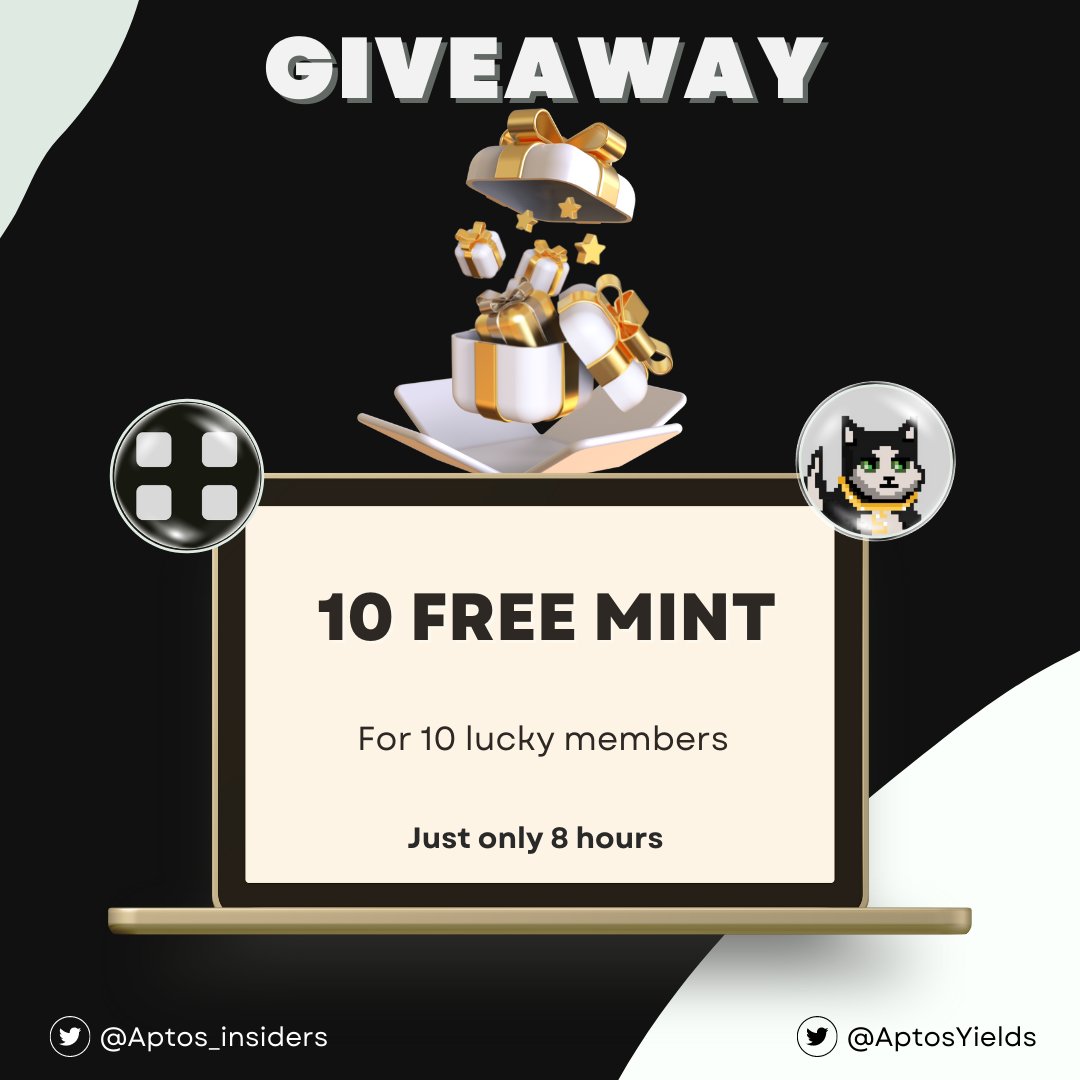 Congratulation @Shi_Ko_Ku_ launching Mint NFTs😍

🎁10 FREEMINT spots for 10 lucky members

👉To win
1⃣ Follow @Shi_Ko_Ku_ &amp; @Aptos_insiders
2⃣ Like, Retweet &amp; Tag 3 friends
3⃣ Join discord.gg/shikoku &amp; comment all your proof below this tweet👇

⏰Just only 8 hours