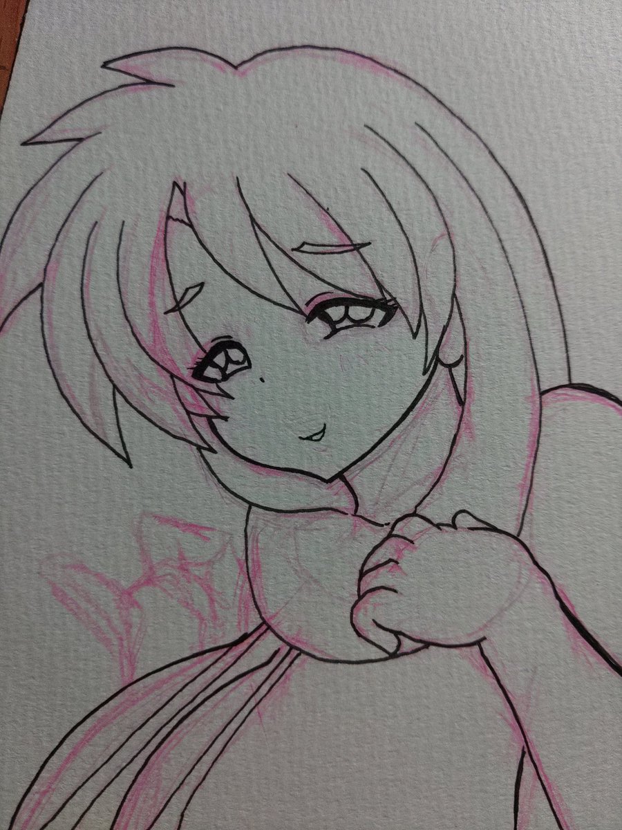 リクエスト進捗。イヅナさん、あやねさん完成。カーリンさん線画まで。ティナさん線画作業中。出来たら今日明日でティナさん線画、リルカさんも線画おわらせたいところ…筆が…筆が遅い… 