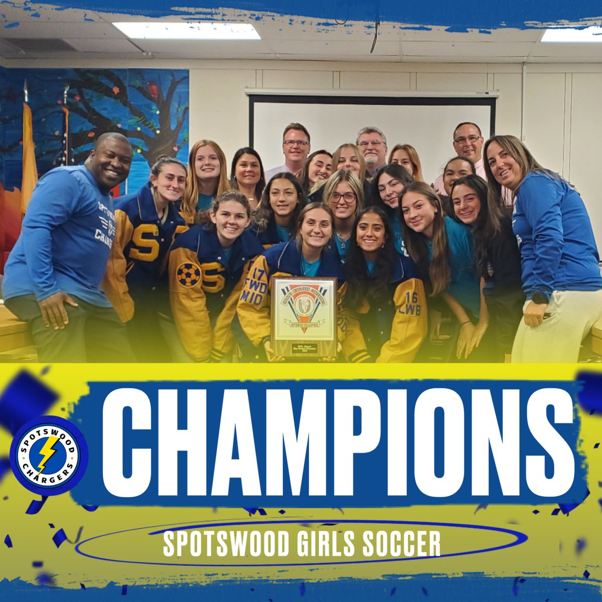 THE GIRL'S SOCCER TEAM WAS HONORED AT TONIGHTS BOARD OF EDUCATION MEETING FOR WINNING THE 2022 BLUE DIVISION CHAMPIONSHIP.
<a href="/ChargersGSoccer/">Spotswood Girls Soccer</a>, <a href="/SHSChargers/">Spotswood High School</a>