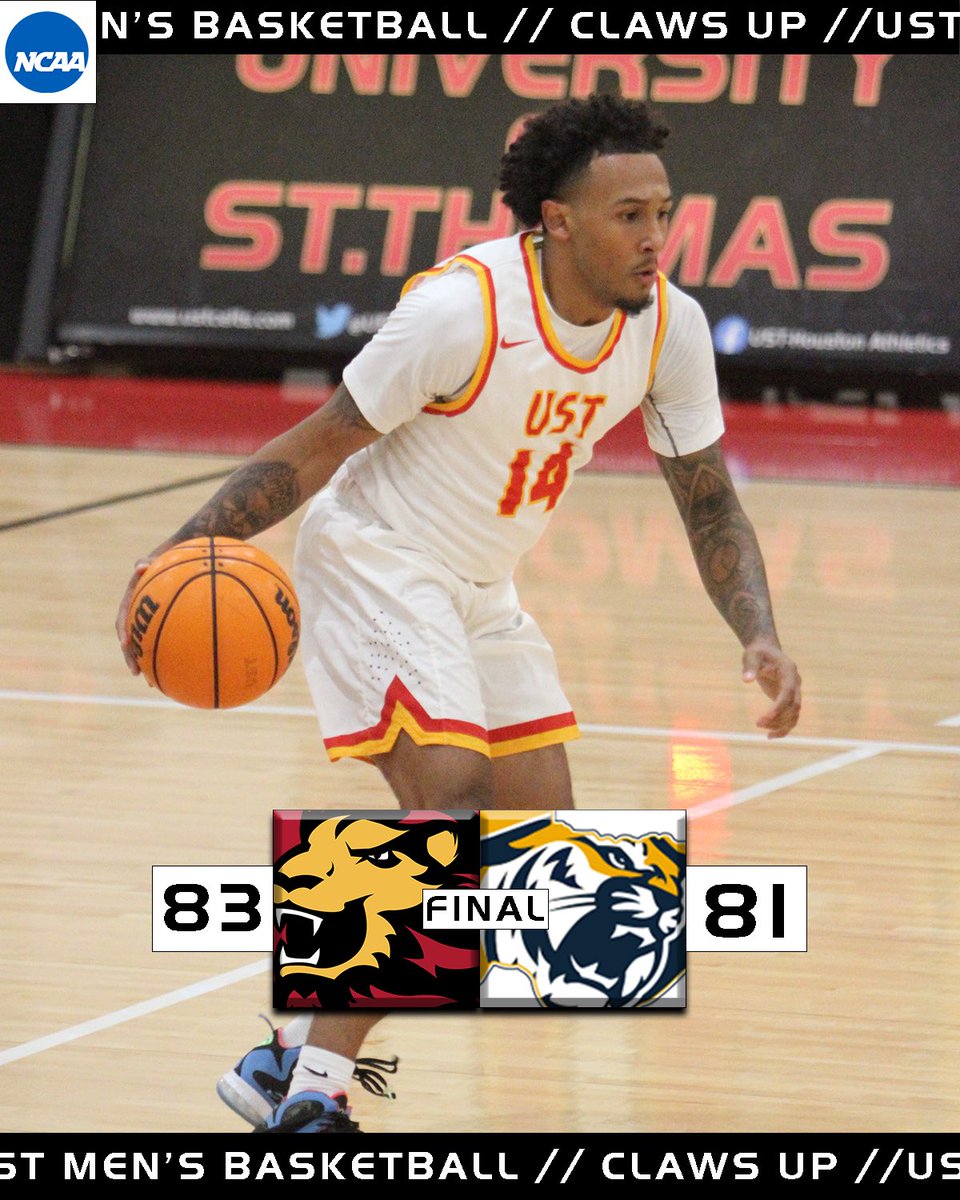 USTAthletics's tweet photo. Celts edge the Tigers 83-81 😤 Calvin Williams lands 22 Points in the win ‼️🦁 

#CeltCulture | #ClawsUp https://t.co/of7txCU2At
