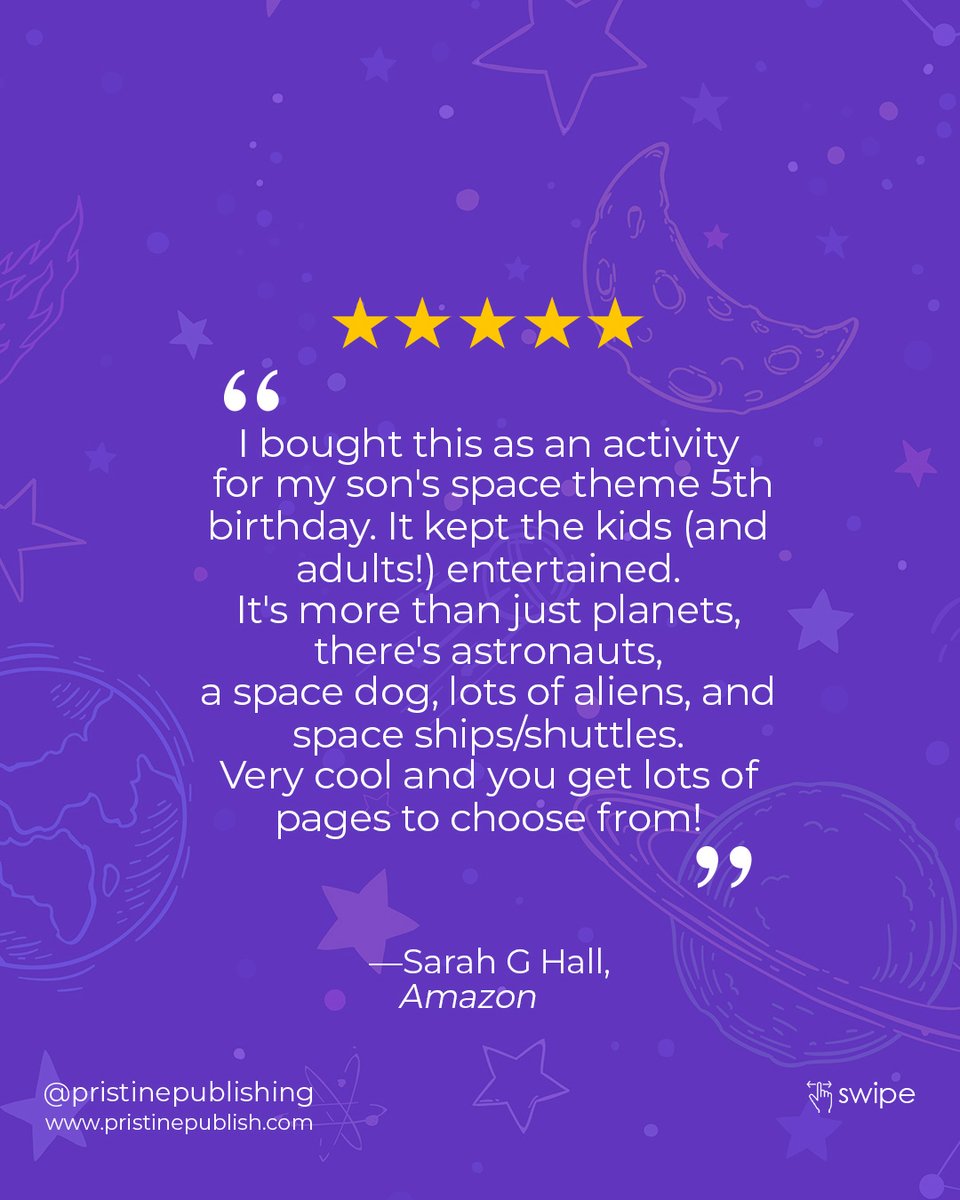 PristinePublish's tweet image. Space Color by Numbers for Kids!

Get it today by visiting:
amazon.com/Space-Color-Nu…

#outerspace #activitybook #activitybookforkids #activitiesforkids #colorbynumber #colourbynumbers #kidsbooks #childrensbook
