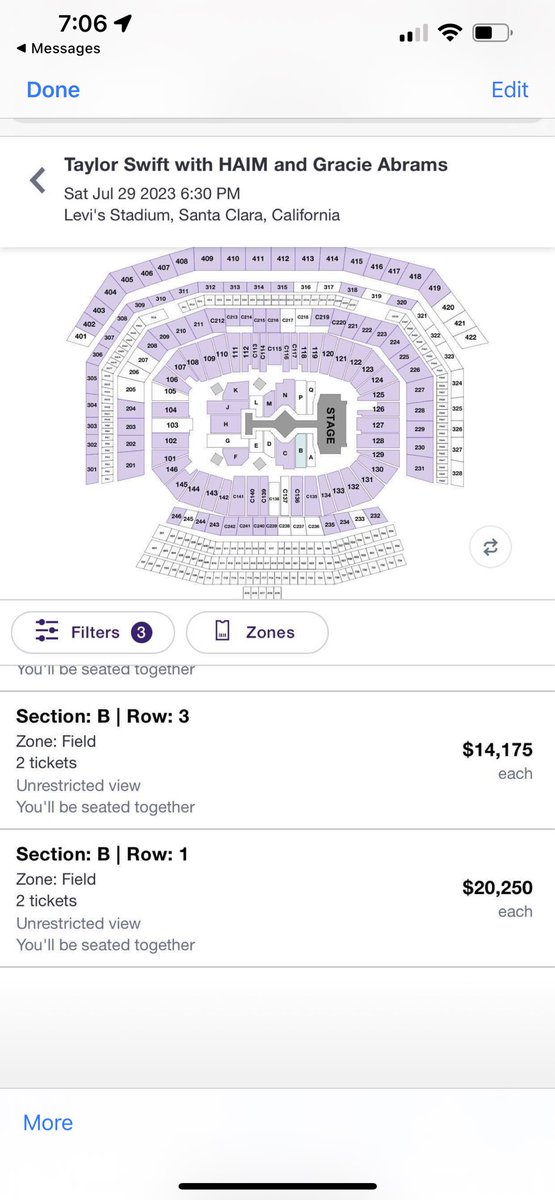 djnickig's tweet photo. @taylorswift13 next time can you please make a quiz to qualify for tickets because this is ridickkkkkk 😥 $20k/$14k a ticket?! https://t.co/w8FOgfN4iV