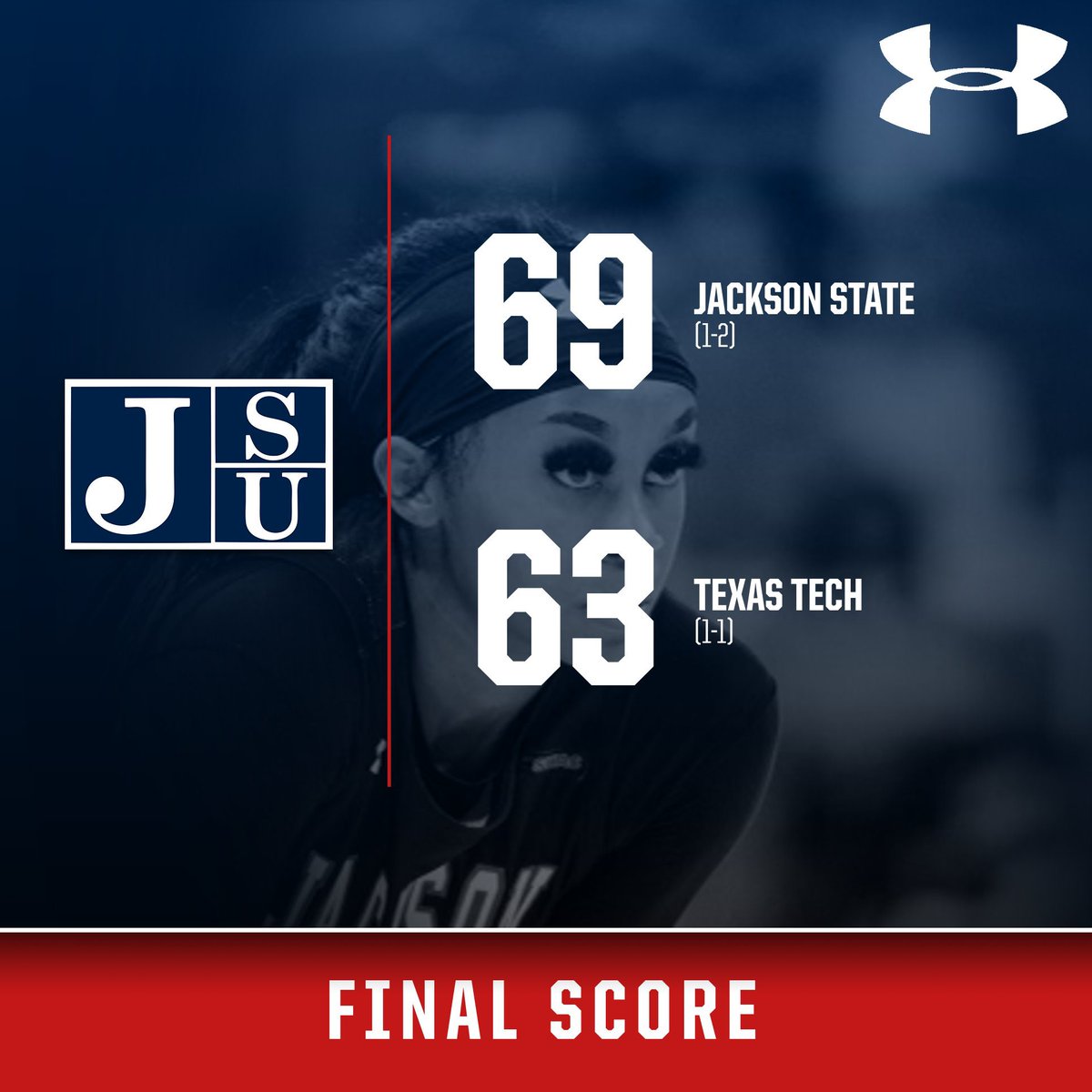GoJSUTigers's tweet image. ‼️FINAL SCORE‼️

Four Tigers post double figures as @GoJSUTigersWBB knocks off Texas Tech, 69-63, on the road🏀

#GoJSUTigers | #TheeILove | #SWACWBB🐅