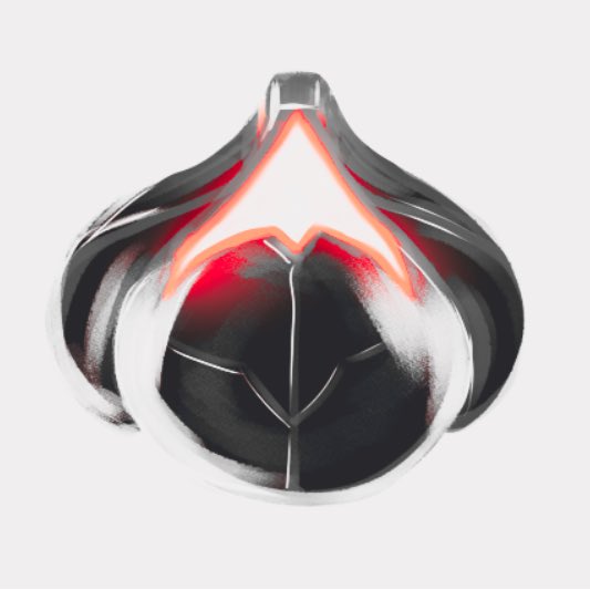 逆さまにしたら黒ニンニク🧄 