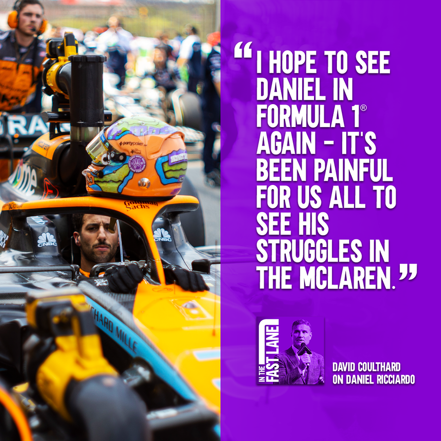 It's been a tough few years for the Honey Badger at <a href="/McLarenF1/">McLaren Mastercard Formula 1 Team</a> 😔

Discussing <a href="/danielricciardo/">Daniel Ricciardo</a>'s future on the podcast, <a href="/therealdcf1/">David Coulthard</a> hopes that this isn't goodbye forever, but rather see you soon for the Aussie 🤞

LISTEN: aus.gp/5447

#F1