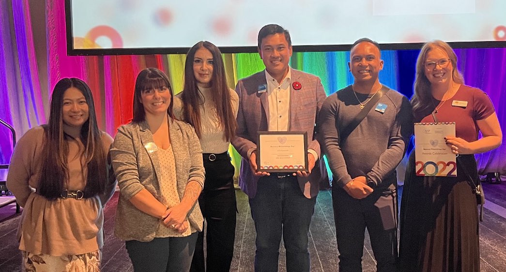 @atbfinancial was honoured to be recognized at the #nationalphilanthropyday awards in #yeg today. We are grateful to work with some incredibly innovative community partners making meaningful change, like @MentalHealthAB and @MacEwanU who nominated us. Thank you! 🙏 ❤️