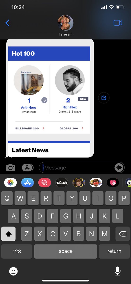 Wopperton's tweet photo. @Drake what the fuck did you do to my girl she hasn’t stopped sending me this https://t.co/XYYGD4ocLT