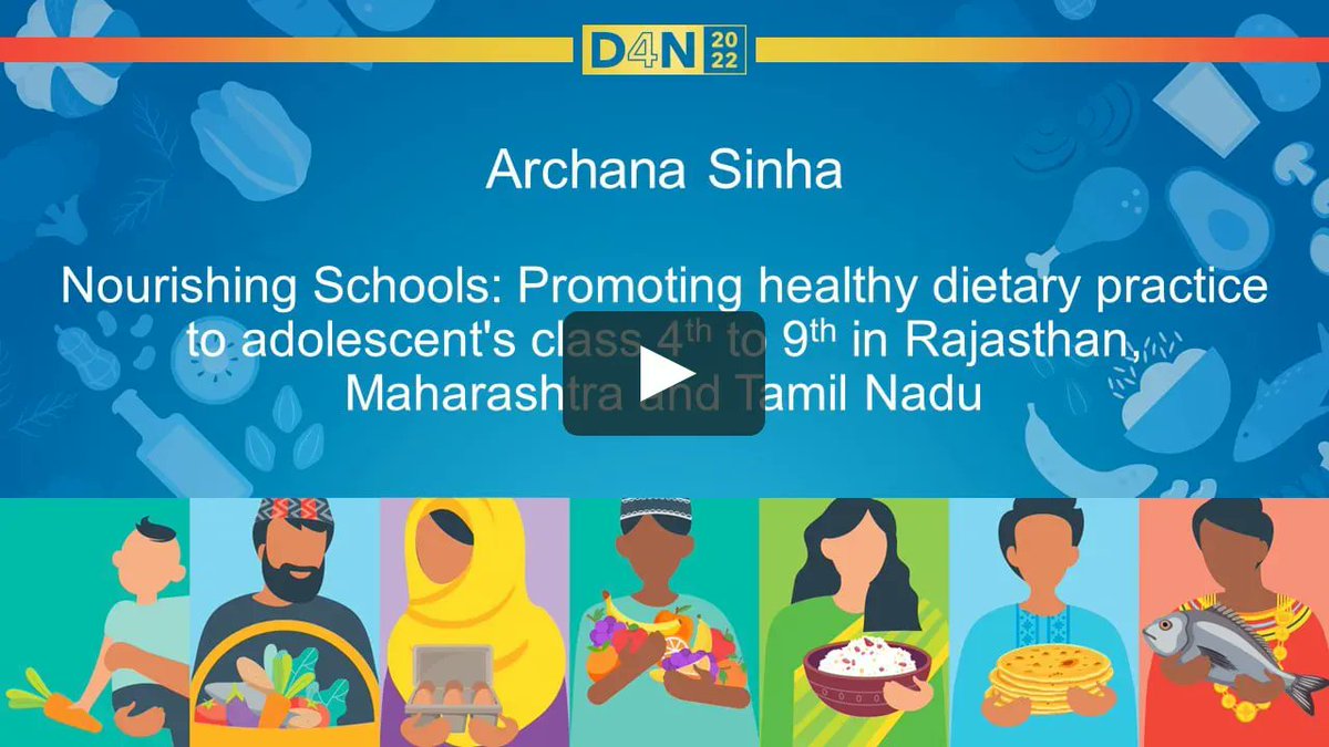 Summarise our impact on promoting healthy dietary practices amongst #adolescents  in 1 minute? Challenge accepted! Check out our poster presentation by @sinharchana & @DrSanaElahi1 at the @IFPRI #D4N2022 Summit. #nutrition #research #datahub #Data4Good
buff.ly/3UPhQpq