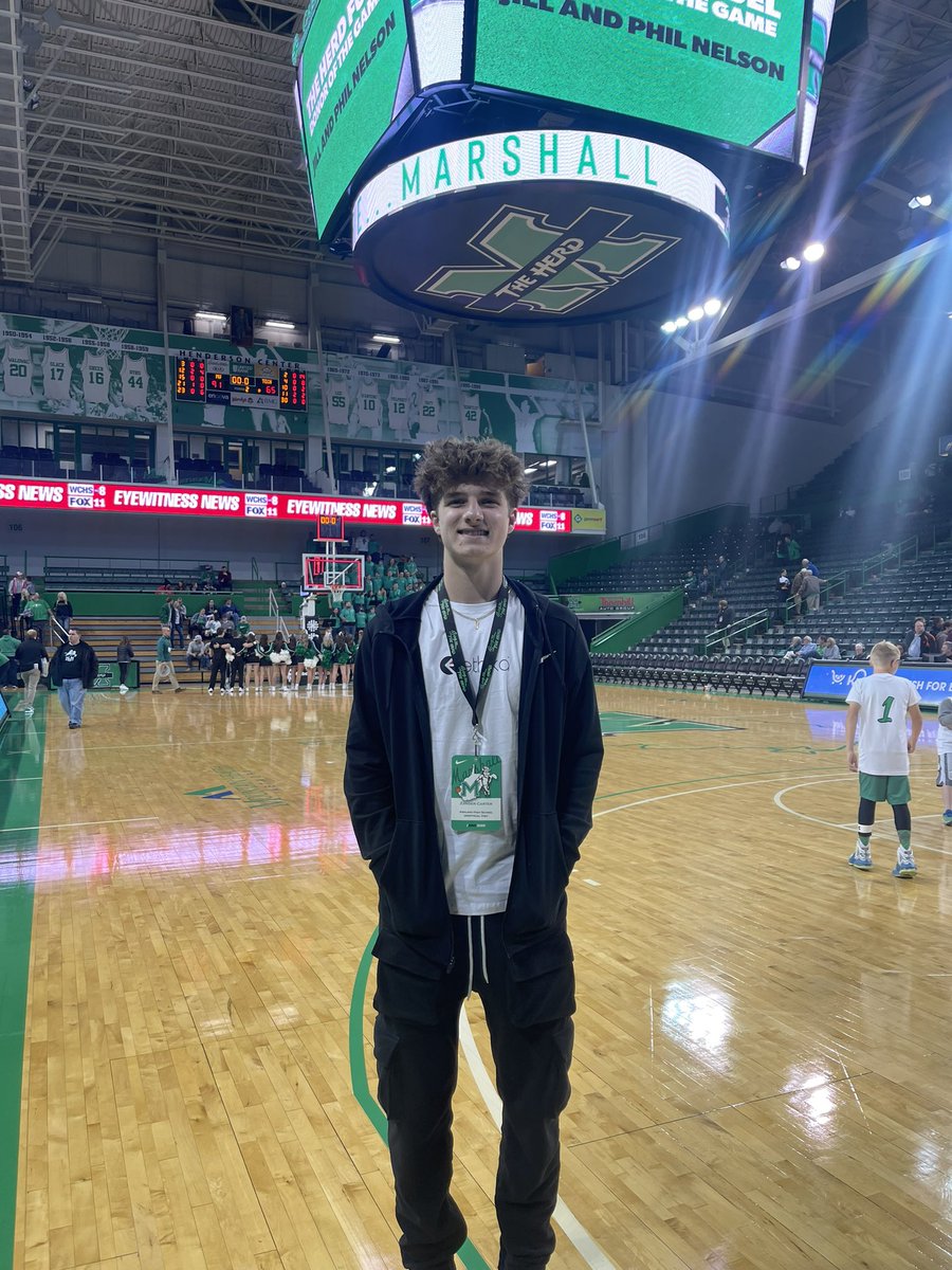DatDude_Z's tweet photo. Huge thank you to @HerdMBB and @Coach_CJackson for having me out for an unofficial visit. Great atmosphere, and cant wait to be back. Go Herd‼️ https://t.co/0cMtcuZmmR