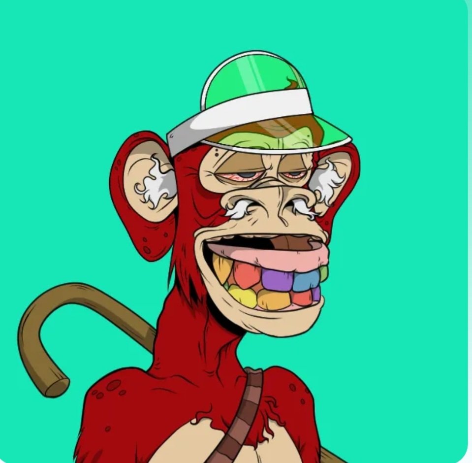 ItzTokes's tweet photo. Didn't have an @OldApeCC with rainbow dentures so had to add it to the collection! How will he mutate with the pills!? #oacc #oldapecountryclub #apecountryclub #axisofapes #wealthyapeinvestorclub https://t.co/KqQuUeQ3Mo