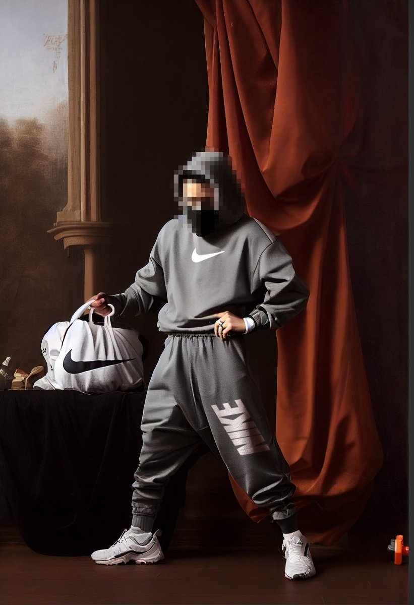 NFTforthat's tweet image. Thanks for the gift!!  You are truly defining a new, original, kind of fashion. I can see the day when @nike will create an actual collection and campaign with your name on it. Just because they should.