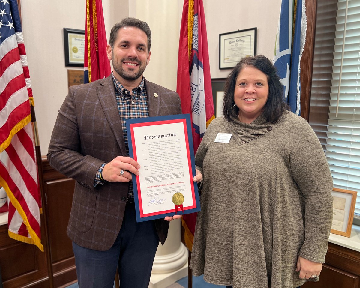 City of Jackson, TN on Twitter ".MayorConger signed an Alzheimer’s