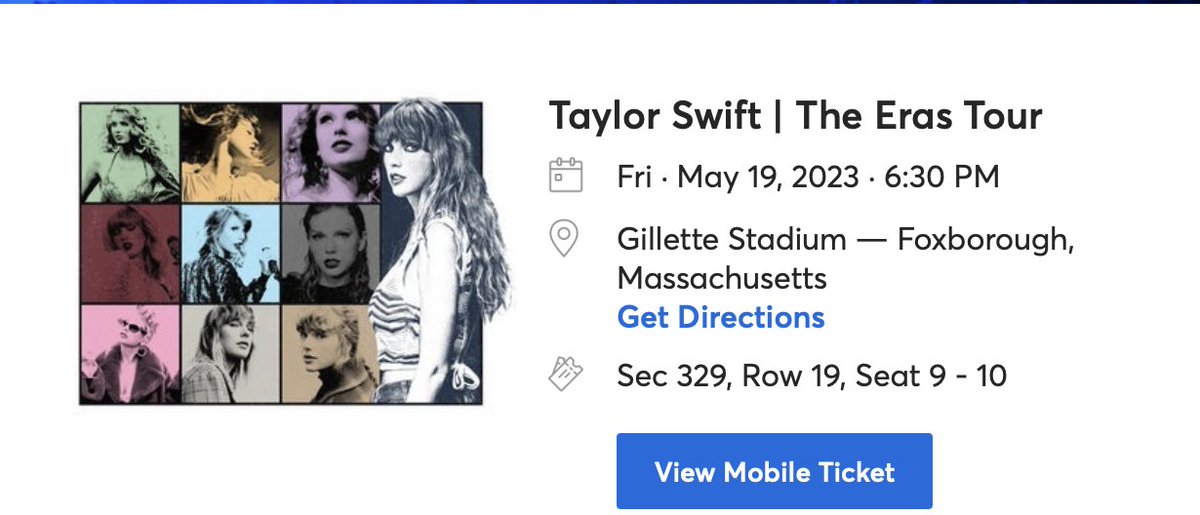 amandahuesmann's tweet photo. I'm seeing @taylorswift13 and @phoebe_bridgers next year I'm so excited ❤️😭 @taylornation13 https://t.co/VeLxUZe34n