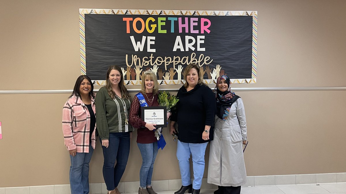 Madden Elementary (@cvme_huskies) on Twitter photo We are OVER THE MOON to announce our Teacher of the Year, Mrs. Theresa Grahmann. She is patient, loving, kind, and an incredible educator. She makes magic every single day in Kindergarten. ❤️ <a href="/FortBendISD/">Fort Bend ISD</a> We are OVER THE MOON to announce our Teacher of the Year, Mrs. Theresa Grahmann. She is patient, loving, kind, and an incredible educator. She makes magic every single day in Kindergarten. ❤️ <a href="/FortBendISD/">Fort Bend ISD</a>