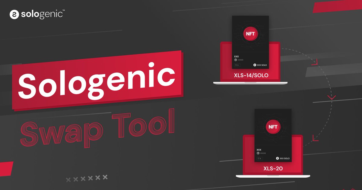 txRWAs's tweet photo. The Sologenic Team has implemented a new swap tool for NFT projects to track provenance

This tool was deviced specifically for the swap of holder-converted NFT’s to creator-issued NFT’s

Full Article: https://t.co/kH17xe02A7 https://t.co/5JP4CN0VCP