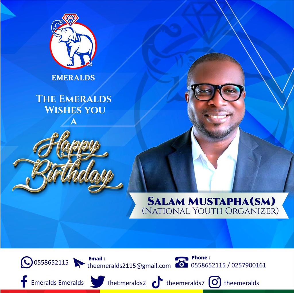 TheEmeralds2's tweet photo. The Emeralds wishes you a Happy Birthday Commander @SalamMustapha https://t.co/yXBoX0O2u9