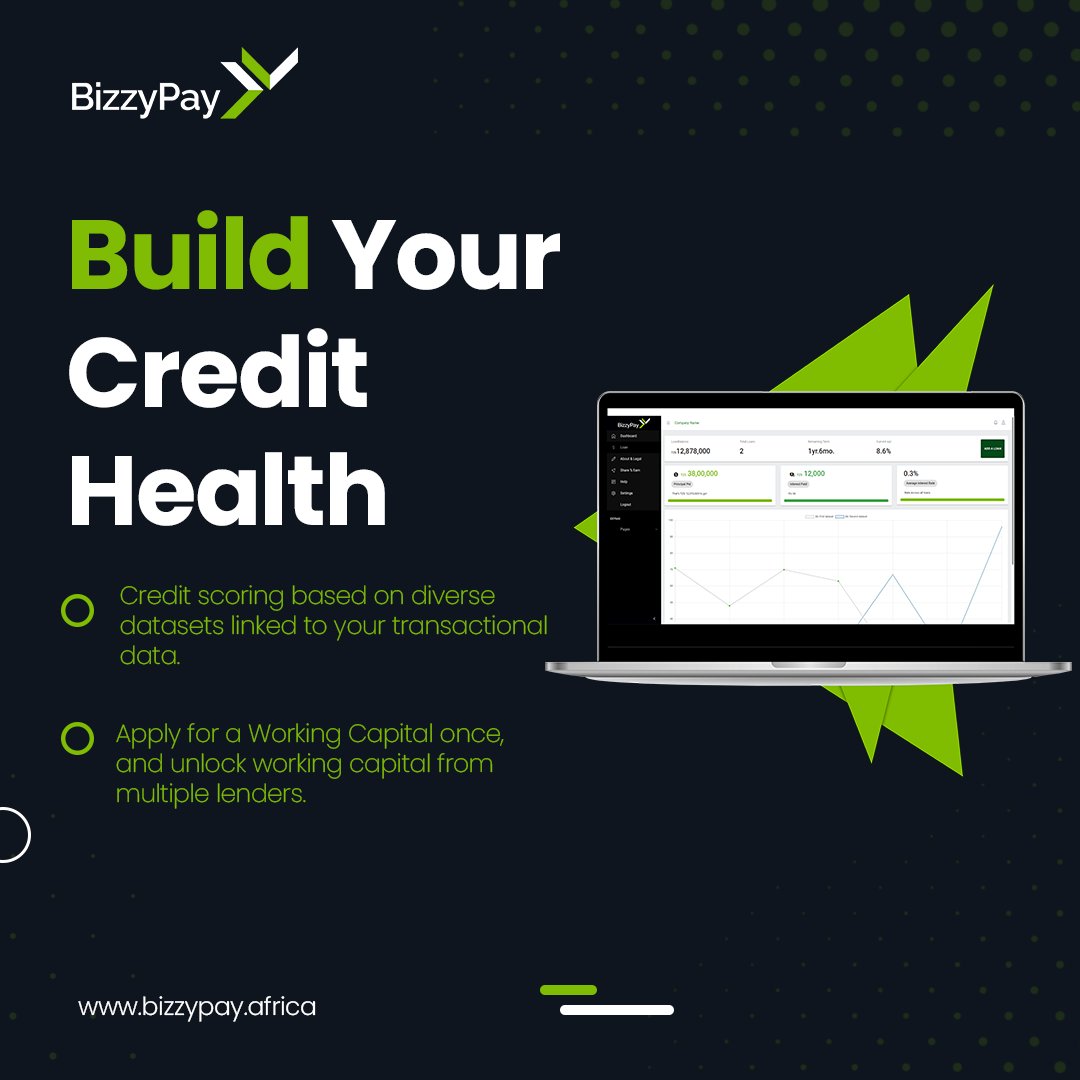 BizzyPay's tweet photo. A good credit rating helps your business access working capital when it needs it most. We have the right tools to track and keep your credit rating healthy. https://t.co/WGdXL6tnvI