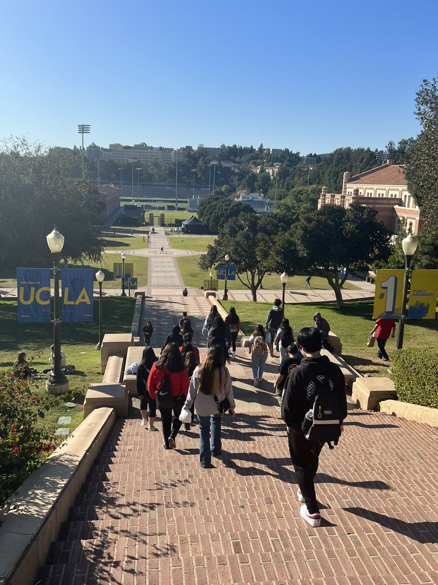 Rivalry week college visit! We have the best alumni, thank you for saving the day and taking us on a tour of this beautiful campus! #GoBruins @NHSVikings @NHS_ASB @nhsvikingsAVID @NHSMedClub_