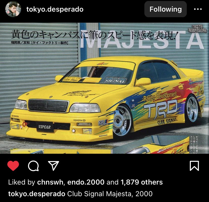 JACKBX91's tweet photo. Saw these retro VIPカー with DTM / Racing liveries.
Just wondering what type of 仕様 ( specification ) you would call these.
Pics from @TokyoDesperado and vipcar_gallery ( Instagram )
#vipcar #VIPカー #lowbreak #clublibral #clubsignal https://t.co/dj55l0k7ir