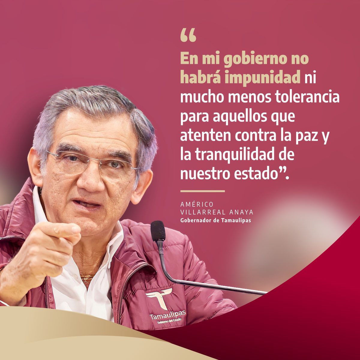 Trabajamos todos los días para darles #Seguridad y confianza a las y los tamaulipecos.