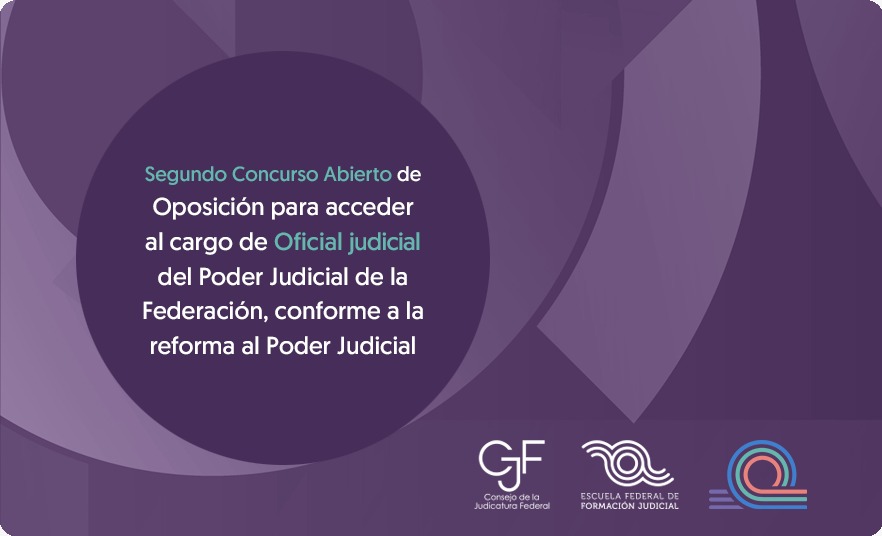 ENFJ_mx's tweet photo. Inicia la #CarreraJudicial.

Participa:
2do concurso abierto para acceder al cargo de Oficial Judicial, conforme a la #ReformaJudicial21

Convocatoria: https://t.co/3VyYcirtz5 

Inscripciones:
📅 22 al 25 de noviembre https://t.co/73Gx2XAenA