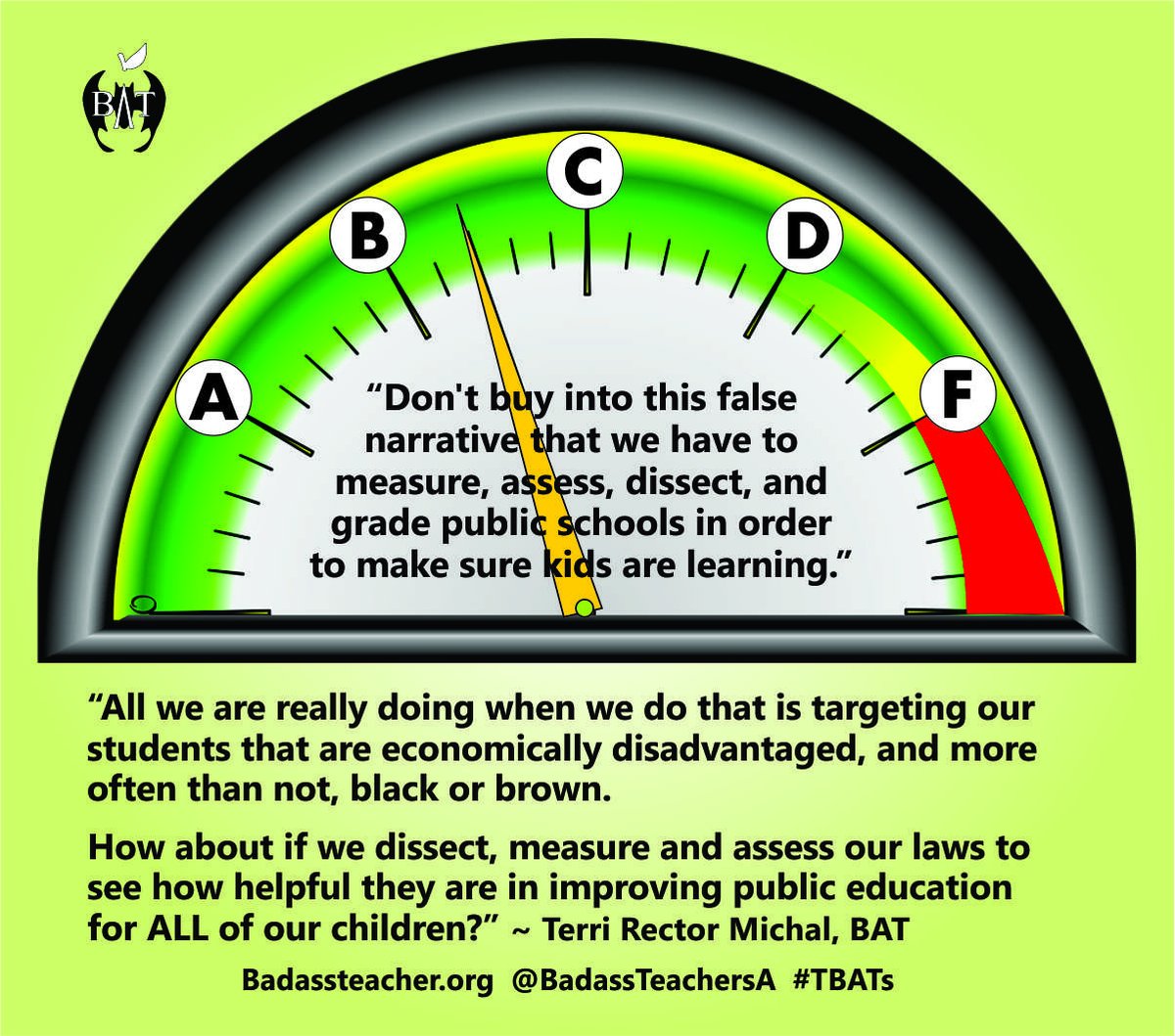 NJ Bats (@njbatsa) on Twitter photo We're definitely measuring the wrong end of the system. #TBATs #AmericanEducationWeek .<a href="/MIBATS/">Michigan BATS</a> .<a href="/NEABATCaucus/">NEA BAT Caucus</a> .<a href="/OhioBATs/">Ohio BATs</a> .<a href="/AFTBATcaucus/">AFT BAT Caucus</a> .<a href="/PennBat/">PA BATs R Pro Charter Reform</a> .<a href="/BATsDelaware/">DE BadassTeachers</a> .<a href="/BATs_DC/">DC BATs</a> .<a href="/VirginiaBATs/">Virginia BATs</a> .<a href="/MarylandBAT/">Maryland BAT</a> .<a href="/NYStateBATs/">NYStateBATs</a> .<a href="/FLBATsA/">@FLBATs</a> #SupportPublicSchools We're definitely measuring the wrong end of the system. #TBATs #AmericanEducationWeek .<a href="/MIBATS/">Michigan BATS</a> .<a href="/NEABATCaucus/">NEA BAT Caucus</a> .<a href="/OhioBATs/">Ohio BATs</a> .<a href="/AFTBATcaucus/">AFT BAT Caucus</a> .<a href="/PennBat/">PA BATs R Pro Charter Reform</a> .<a href="/BATsDelaware/">DE BadassTeachers</a> .<a href="/BATs_DC/">DC BATs</a> .<a href="/VirginiaBATs/">Virginia BATs</a> .<a href="/MarylandBAT/">Maryland BAT</a> .<a href="/NYStateBATs/">NYStateBATs</a> .<a href="/FLBATsA/">@FLBATs</a> #SupportPublicSchools